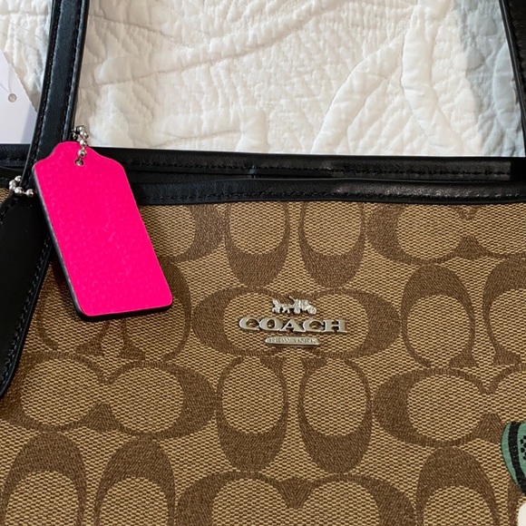 Coach City Tote signature canvas vintage roseprint - Picture 2 of 11